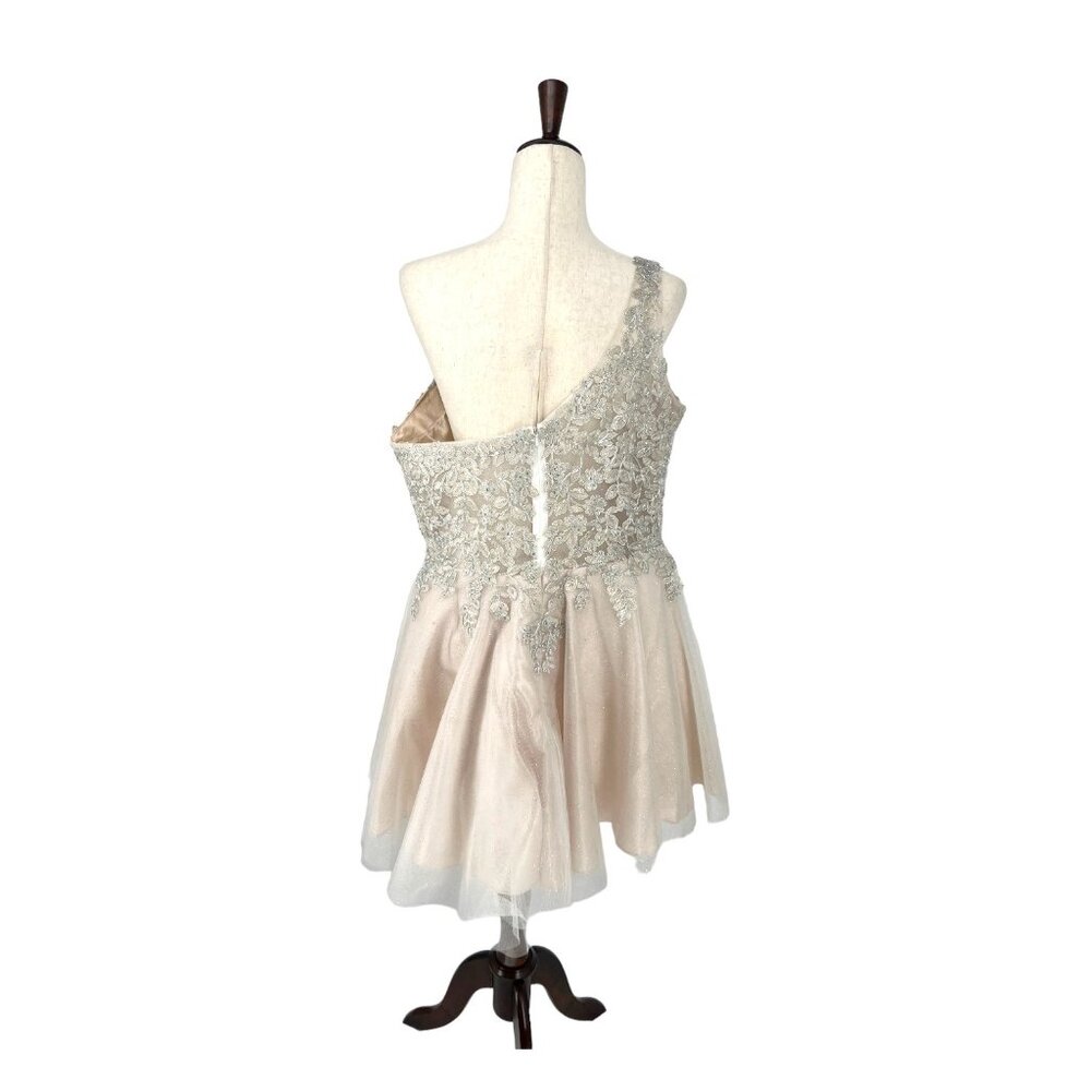 Nox Anabel One Shoulder Embroidered Mini Dress | 16 - Picture 2 of 9